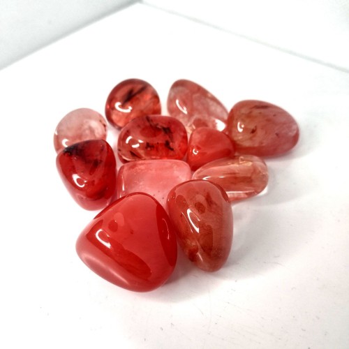 Ossidiana rossa (man-made) burattata- Cina - 500gr