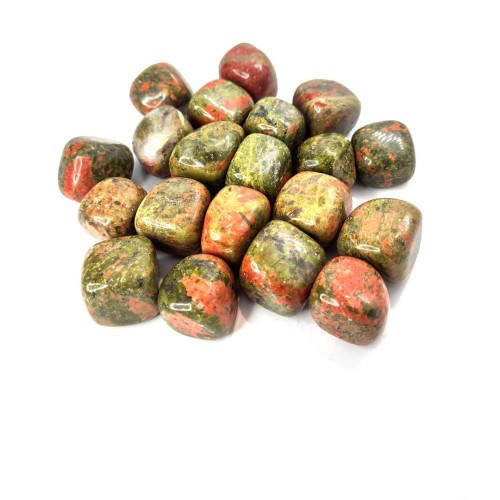Unakite burattata- Cina - 500gr