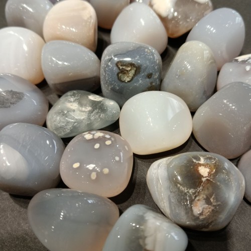 Agata Grigia burattata - Cina - 500gr